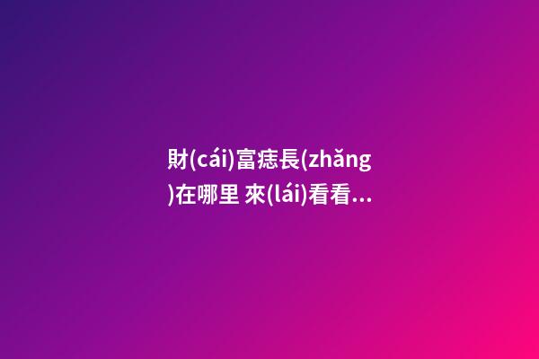 財(cái)富痣長(zhǎng)在哪里 來(lái)看看你有沒(méi)有財(cái)富痣
